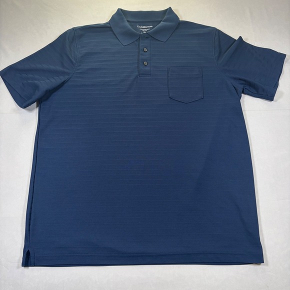 croft & barrow Other - Croft & Barrow Performance Polo Shirt Mens XL Blue Short Sleeve Pocket Golf 0139